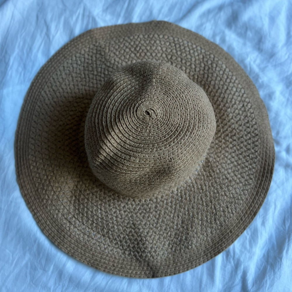 Women’s Beach Hat Floppy Paper Straw Tan
